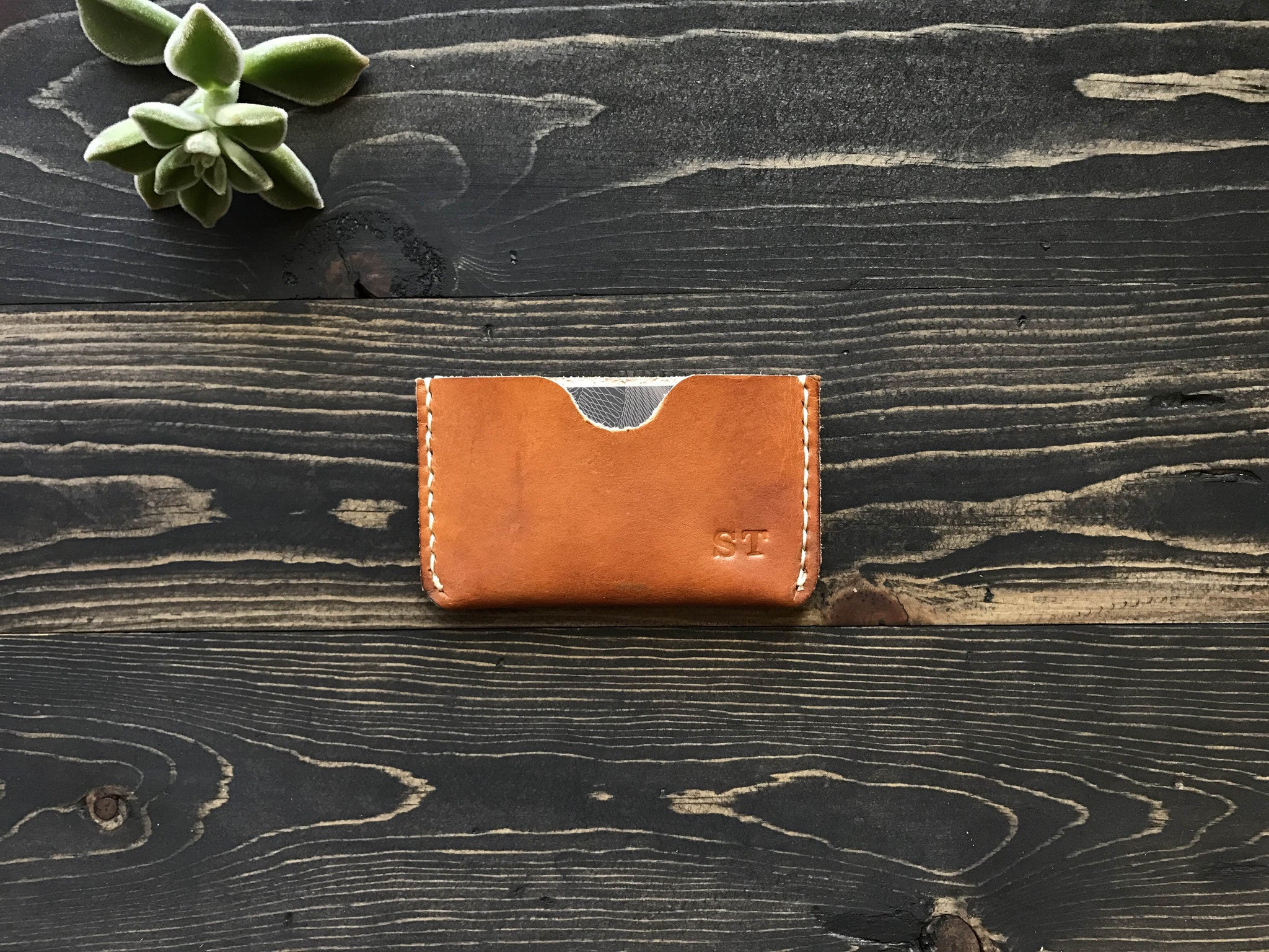 Minimal Leather Business Card Case Wallet Holder - RECNEPS DESIGN